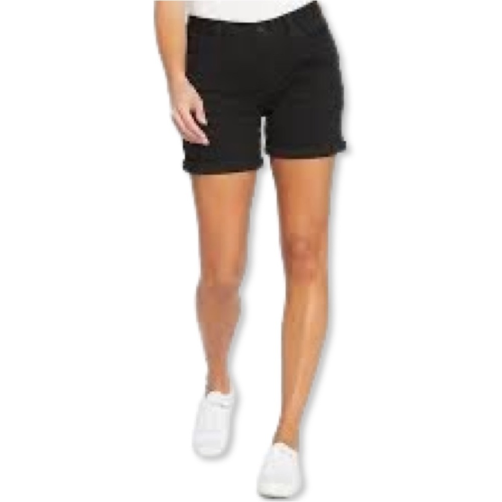 NWT Seven7 The Weekend Mid-Rise Short Folded Roll Cuff Soft Comfort Stretch - Picture 3 of 4